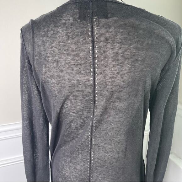 Brochu Walker black linen blend sweater dress tunic size small - Picture 4 of 8